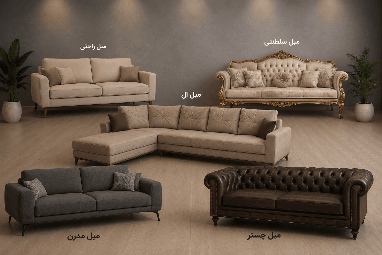 انواع مبلمان